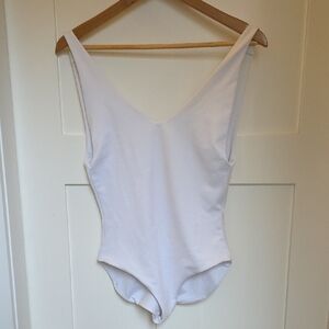 Chic White One-Piece Swimsuit